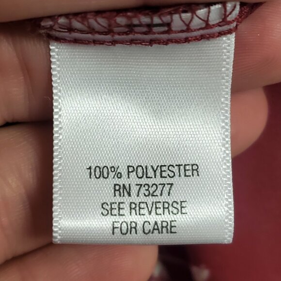 Croft Barrow Womens Artsy Boho Floral Top Size 3X Red Office Career Flowy V Neck - Picture 5 of 10